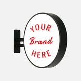 LED Outdoor Round Display Lightbox / Acrylic + Aluminium / XL (Ø100 cm) / Black