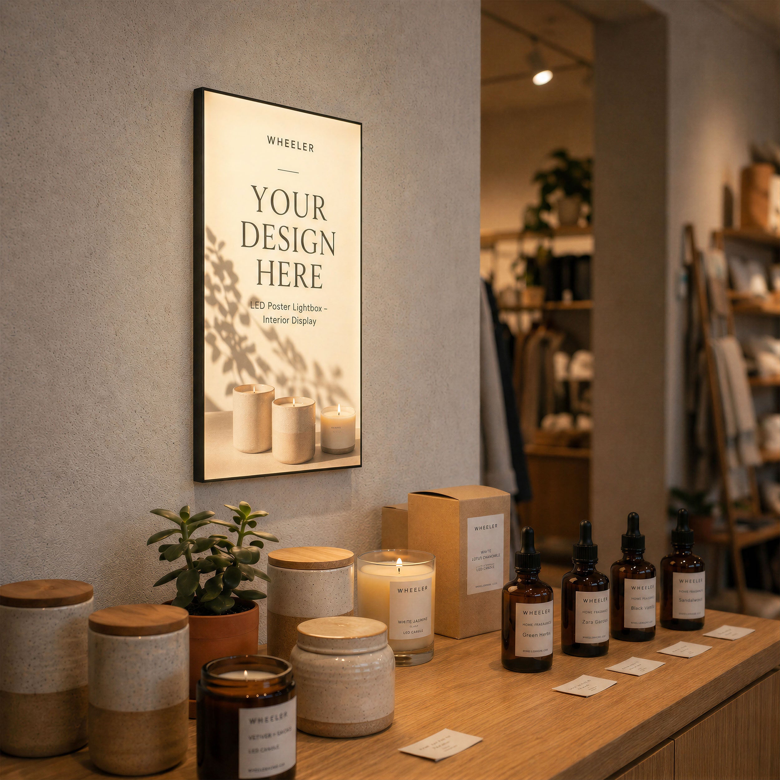 Poster LED Lightbox – Interior Display (Design Service Included)