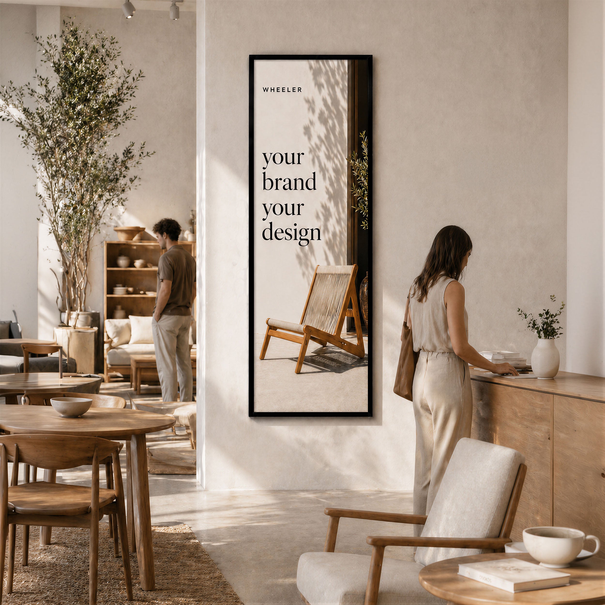 Large Format LED Lightbox – Interior Display (Design Service Included)