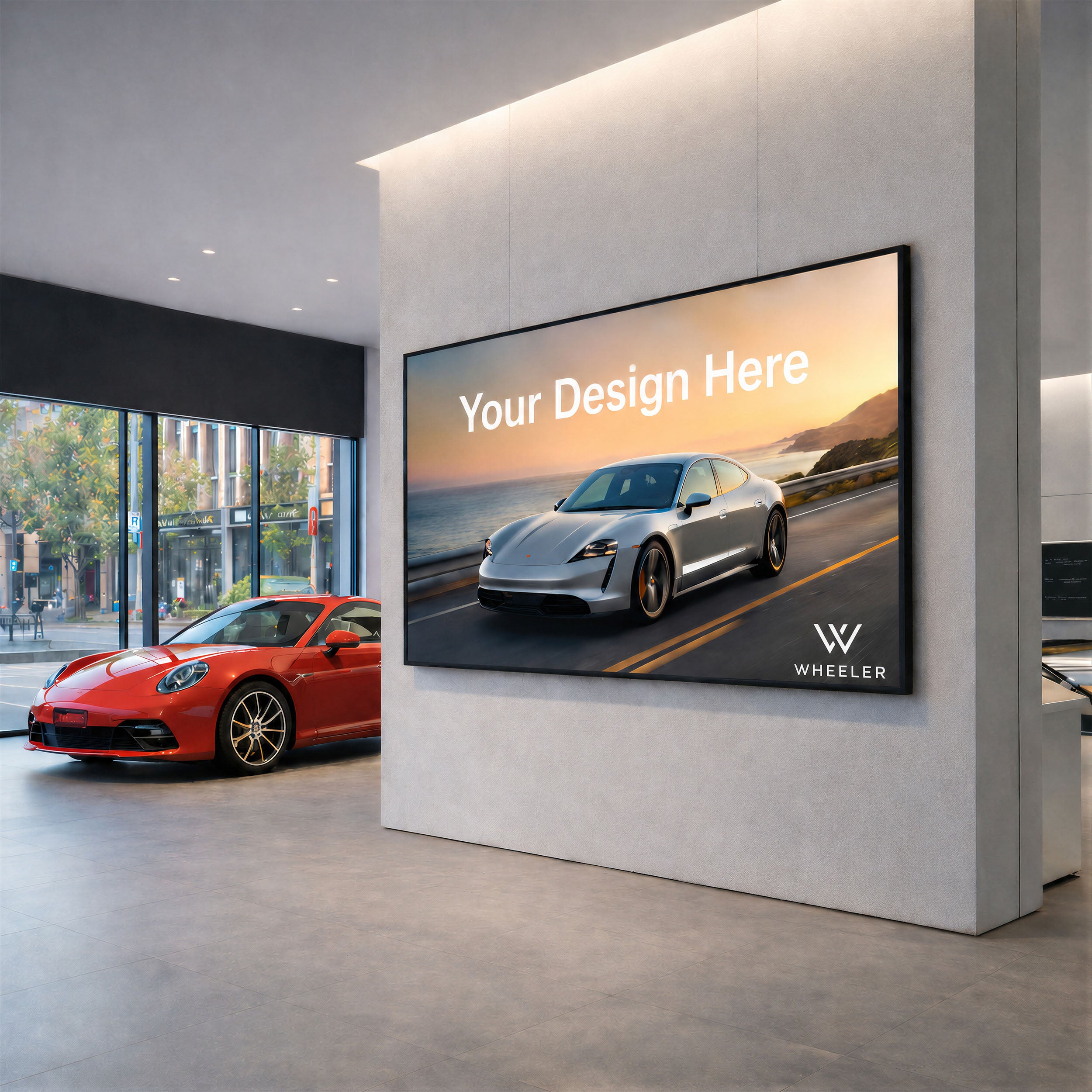 Large Format LED Lightbox – Interior Display (Design Service Included)