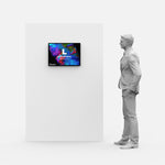LED Display Lightbox / Glass + Aluminium / L (43×60 cm A2) / Black CrystalDisplay Lightbox - Wheeler Display