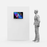 CrystalDisplay Model L 44×62cm – Wall-Mounted LED Illuminated Lightbox, Black CrystalDisplay Lightbox - Wheeler Display