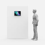 CrystalDisplay Model M 32×44cm – Wall-Mounted LED Illuminated Lightbox, Black CrystalDisplay Lightbox - Wheeler Display