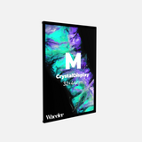 CrystalDisplay Model M 32×44cm – Wall-Mounted LED Illuminated Lightbox, Black CrystalDisplay Lightbox - Wheeler Display