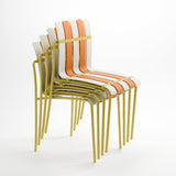 Ondara Outdoor Chair (Citrus Orange, Yellow & White) – Modern Boho Patio Chair Chair - Marcel Olsen