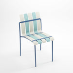 StackChair – Indoor/Outdoor Chair (Blue & White) | B2B Pricing Chair - Wheeler Display