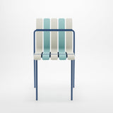 Ondara Outdoor Chair (Sea Blue & White) – Modern Boho Patio Chair Chair - Marcel Olsen