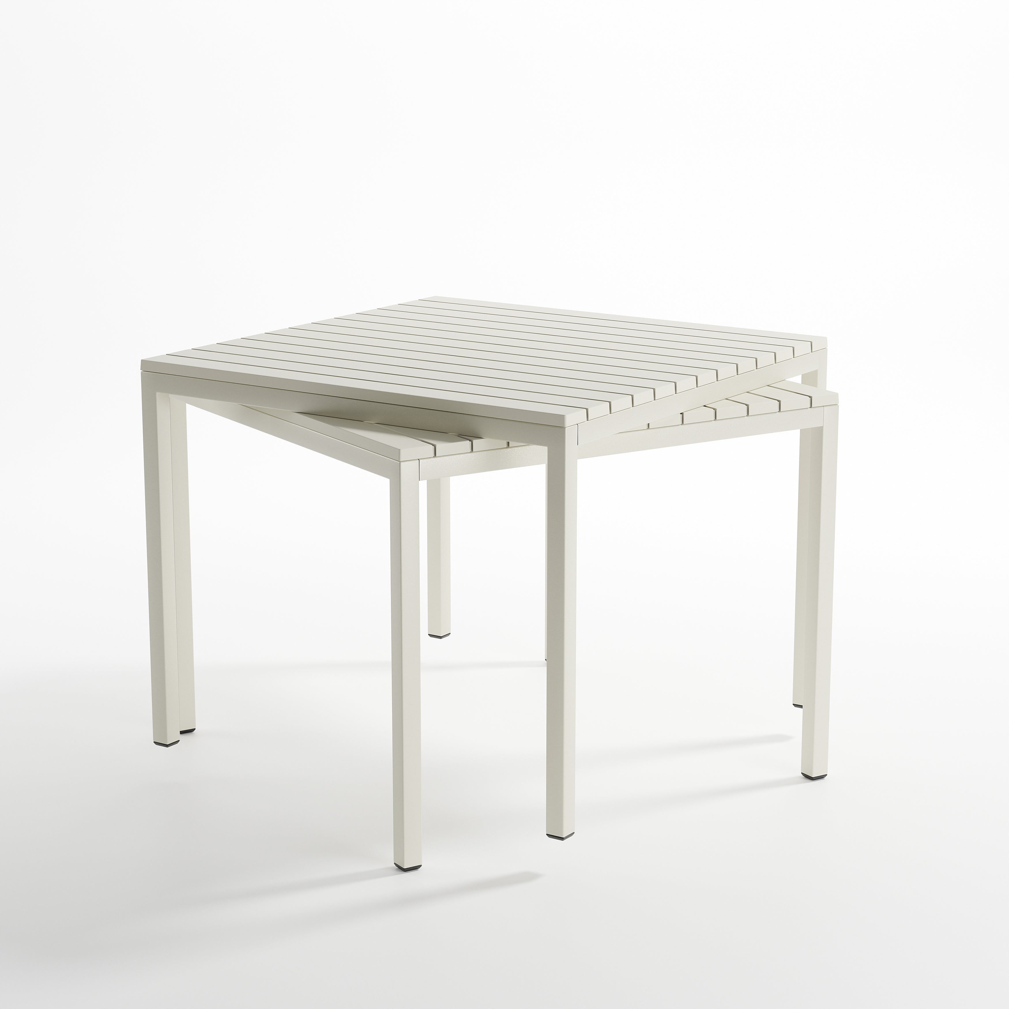 Ondara Outdoor Dining Table (Alba White, 85cm) – Modern Boho Patio Table Table - Marcel Olsen