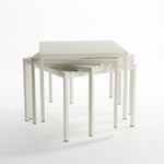 StackTable – Indoor/Outdoor Table (White, 85 cm) | B2B Pricing Table - Wheeler Display