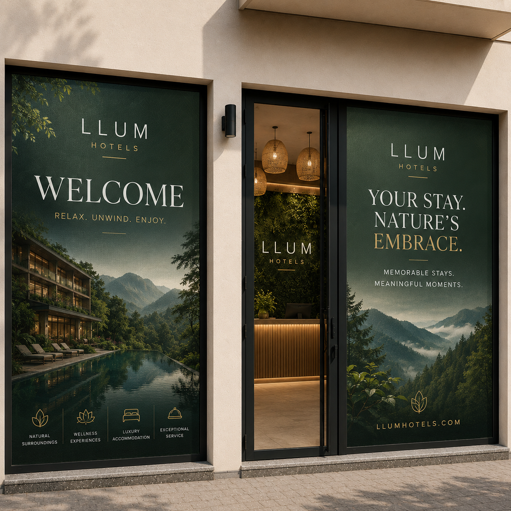 One Way Vision Window Graphics – Personalised to Your Design