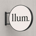 Round LED Sign Lightbox – Exterior – Printing Included