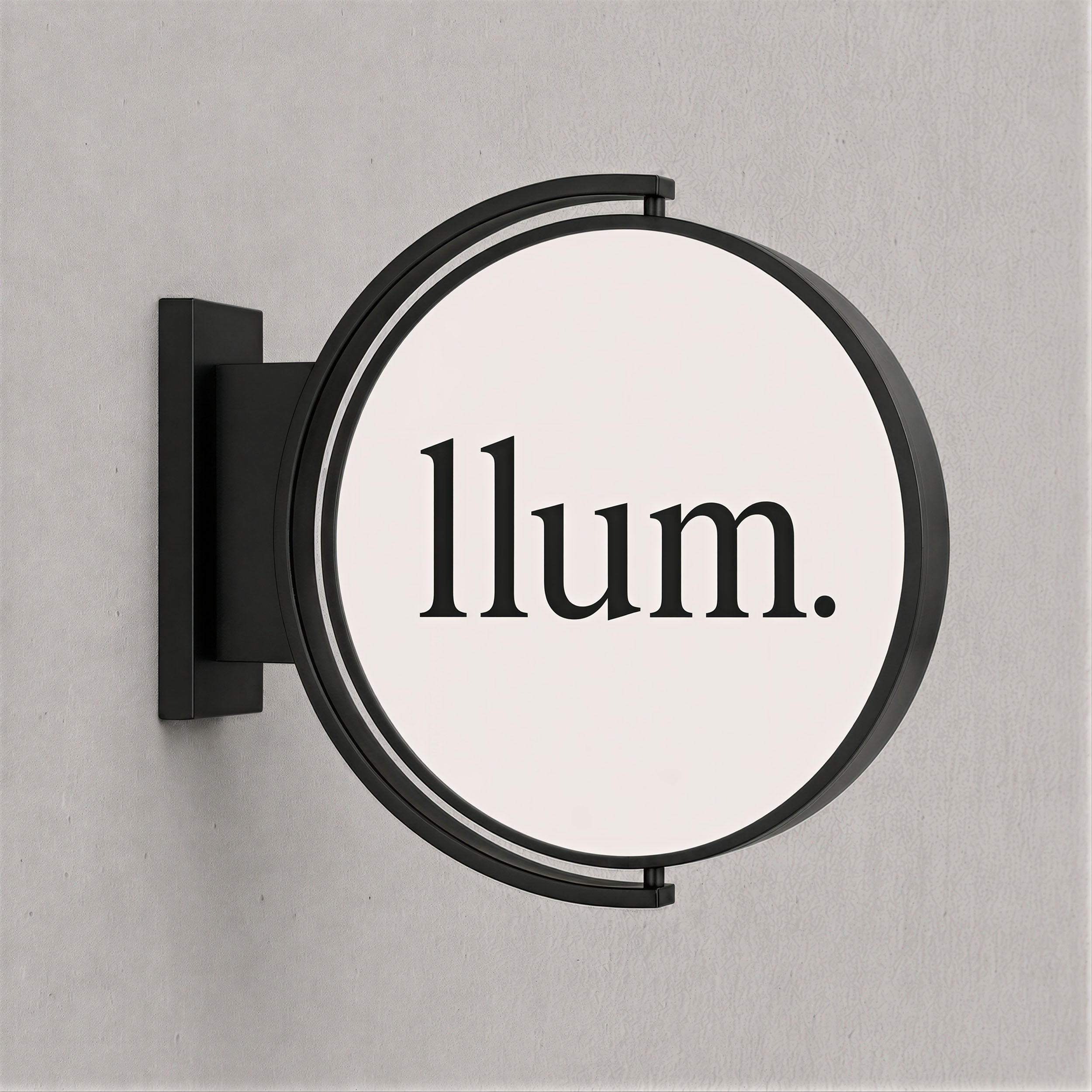 Round LED Sign Lightbox - Exterior