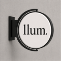 Round LED Sign Lightbox – Exterior – Printing Included