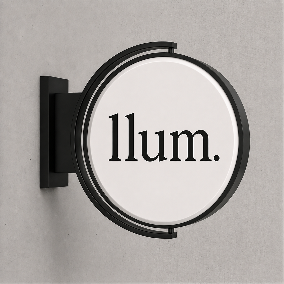 Round LED Sign Lightbox - Exterior