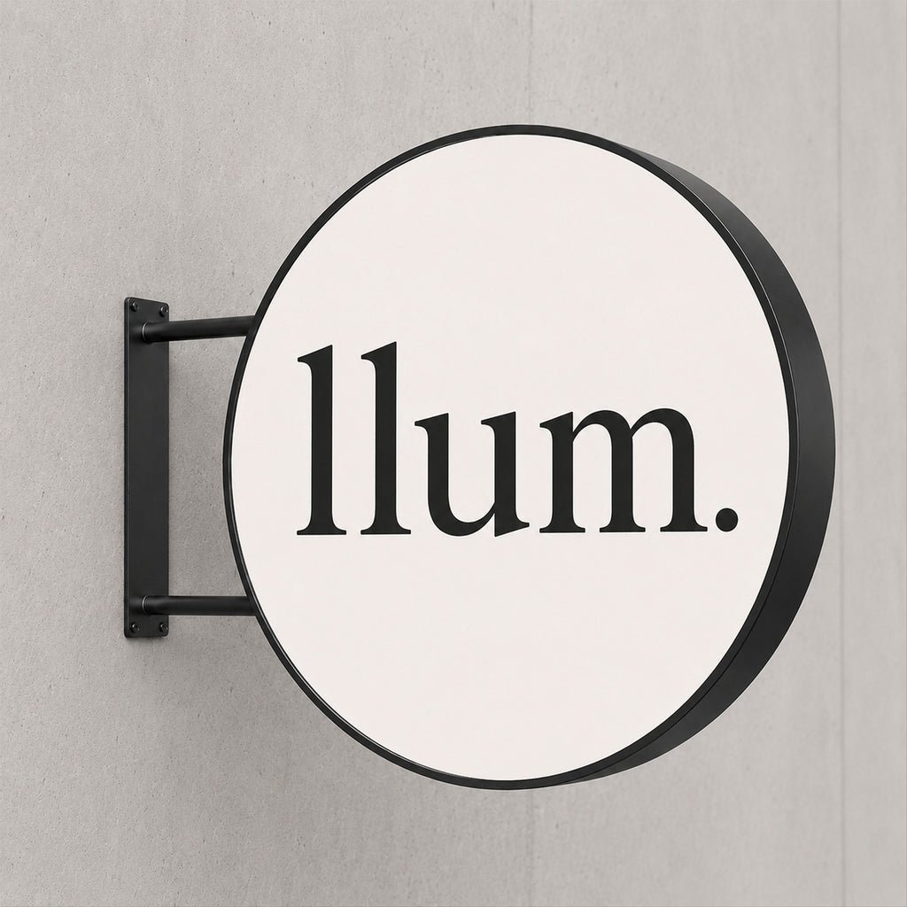 Round LED Sign Lightbox – Exterior – Printing Included