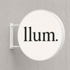 Round LED Sign Lightbox – Exterior – Printing Included