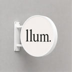 Round LED Sign Lightbox – Exterior – Printing Included