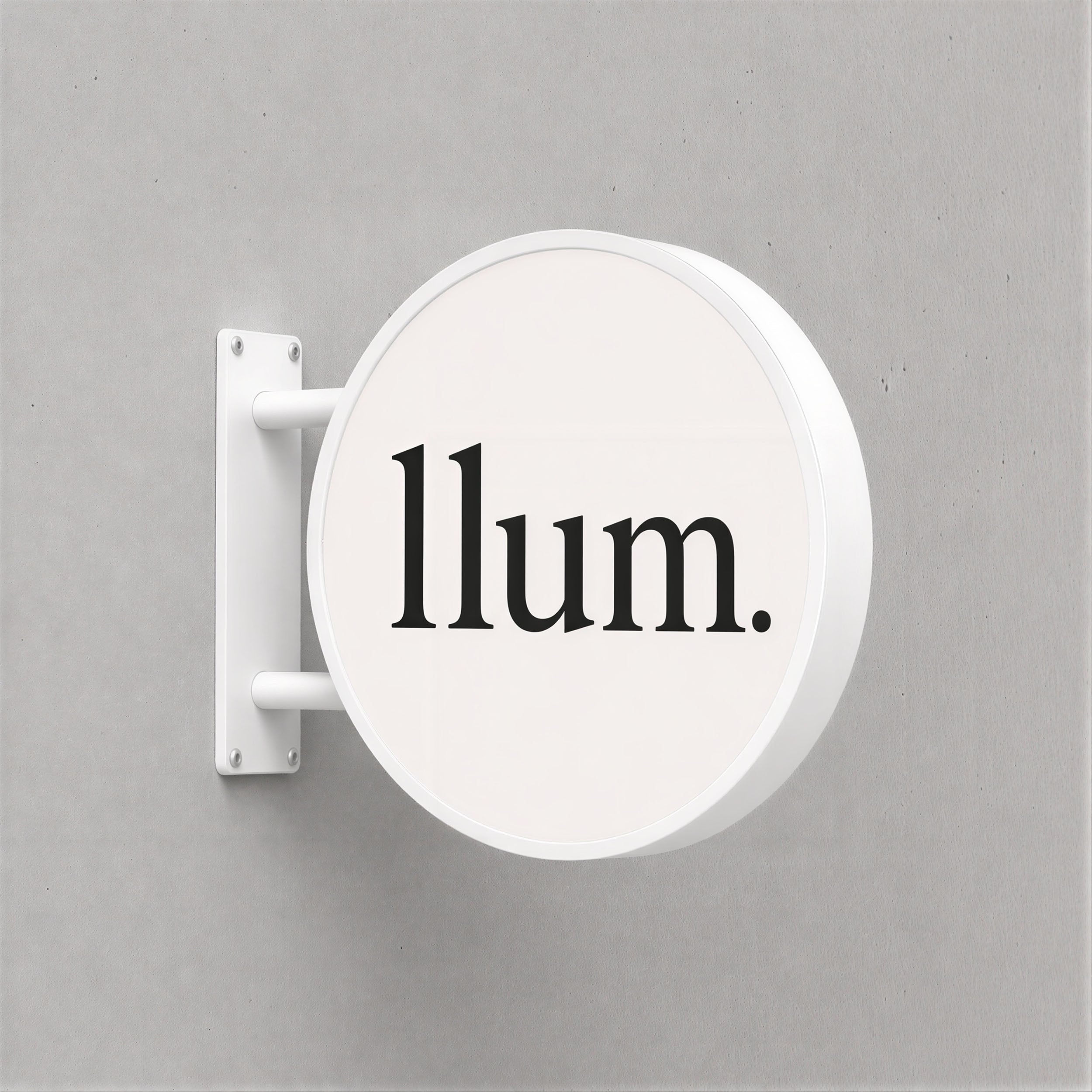 Round LED Sign Lightbox - Exterior
