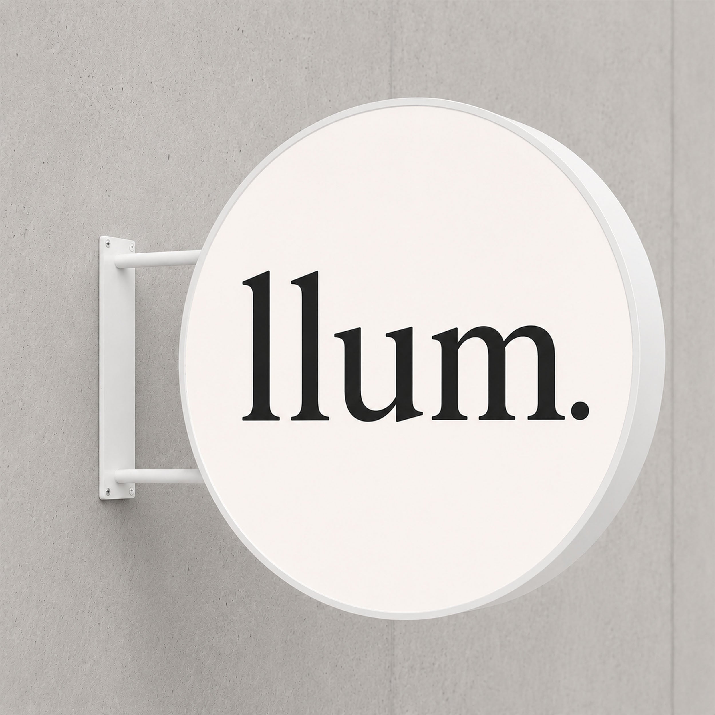 Round LED Sign Lightbox - Exterior