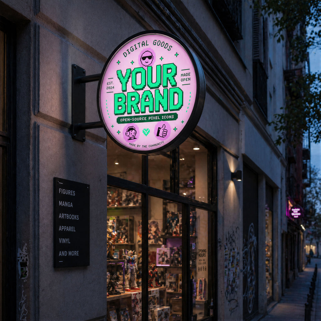 Runder LED-Außenschild-Leuchtkasten