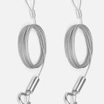 Suspension Wire Hanging Kit for CrystalDisplay Frames – 2 m Adjustable Steel Cable with Hook - Wheeler Display