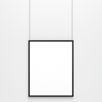 Suspension Wire Hanging Kit for CrystalDisplay Frames – 2 m Adjustable Steel Cable with Hook - Wheeler Display