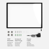 CrystalDisplay Model M 32×44cm – Wall-Mounted LED Illuminated Lightbox, Black CrystalDisplay Lightbox - Wheeler Display
