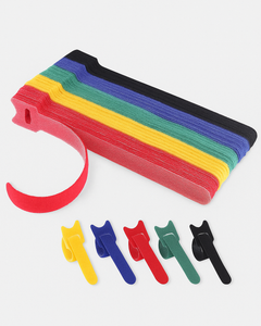 Velcro Cable Ties – 20-Pack Multicolour Reusable Straps for CrystalDisplay - Wheeler Display