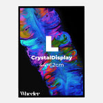 LED Display Lightbox / Glass + Aluminium / L (43×60 cm A2) / Black CrystalDisplay Lightbox - Wheeler Display