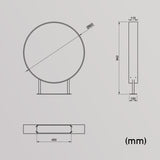 LED Outdoor Round Lightbox Sign / Acrylic + Aluminium / Ø80 cm / White / Graphic Included