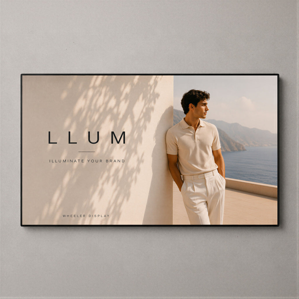 Großformatige LED-Leuchtbox – Innenbereich