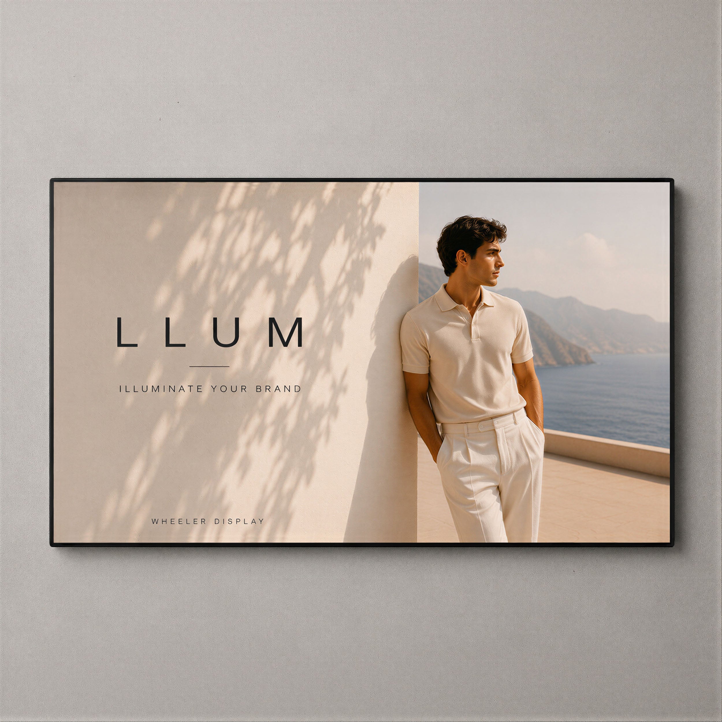 Großformatige LED-Leuchtbox – Innenbereich