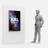 CrystalDisplay Model XXL 75x120cm - Wall-Mounted LED Illuminated Lightbox, Black CrystalDisplay Lightbox - Wheeler Display