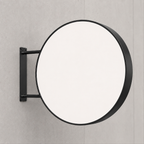 Unprinted white face — RoundLEDLightboxSignExterior-Black100 outdoor round LED sign