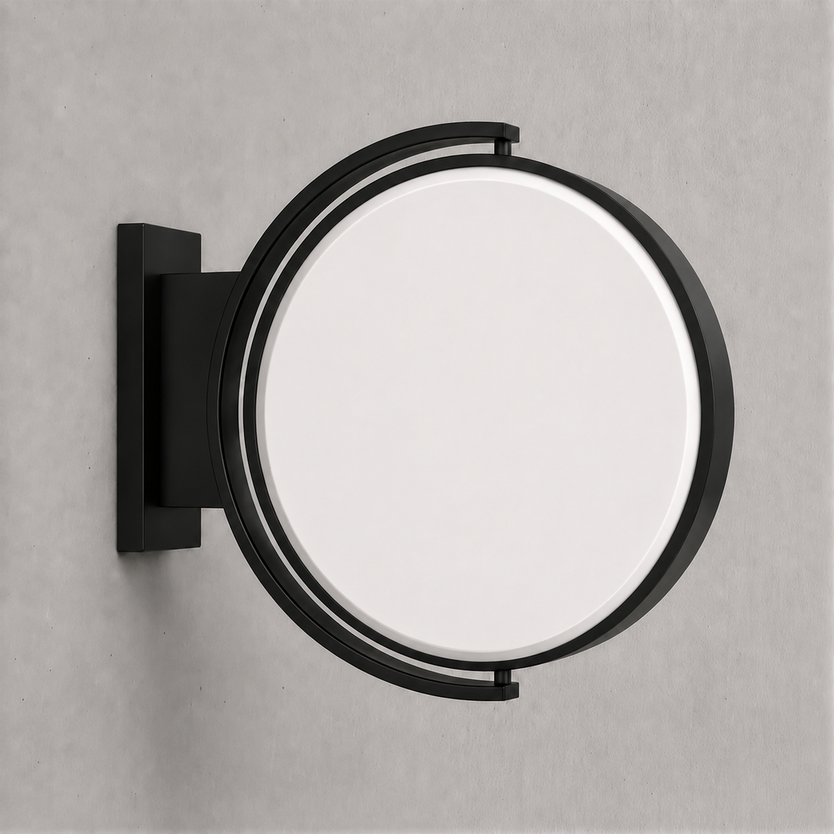Unprinted white face — RoundLEDLightboxSignExterior-Black70 outdoor round LED sign