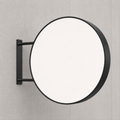 Unprinted white face — RoundLEDLightboxSignExterior-Black80 outdoor round LED sign
