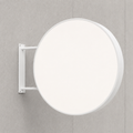 Unprinted white face — RoundLEDLightboxSignExterior-White100 outdoor round LED sign