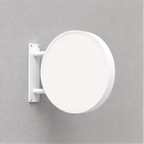 Unprinted white face — RoundLEDLightboxSignExterior-White40 outdoor round LED sign