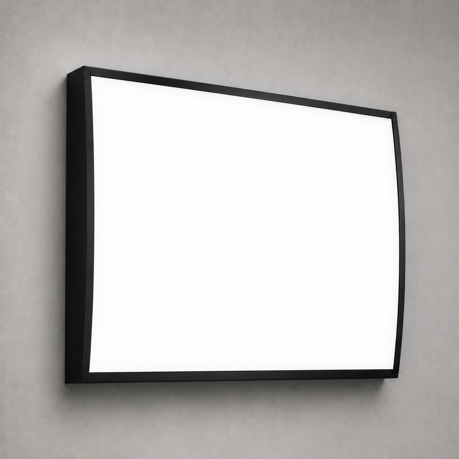 Curved LED Menu Lightbox – Interior – Without Printing – M – 60 × 50 cm