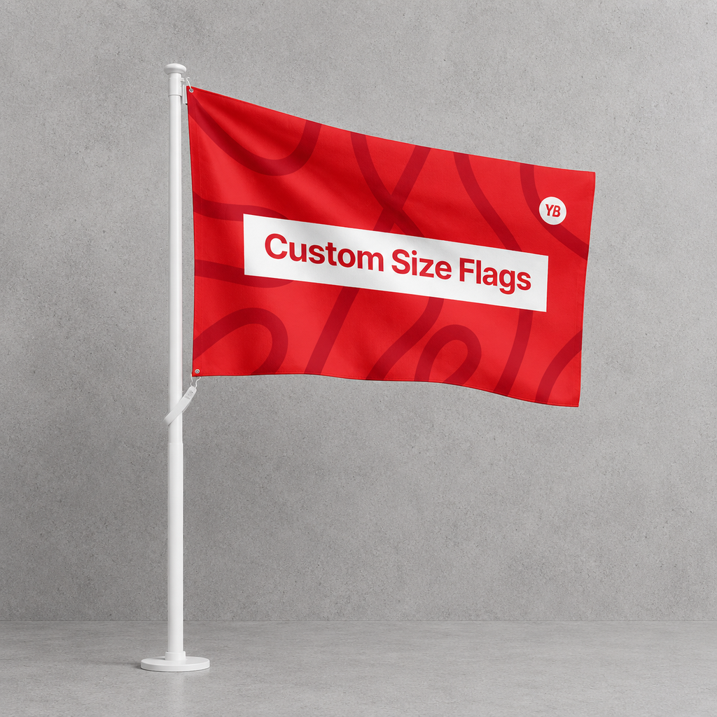 Banner, Fahnen und Werbedisplays