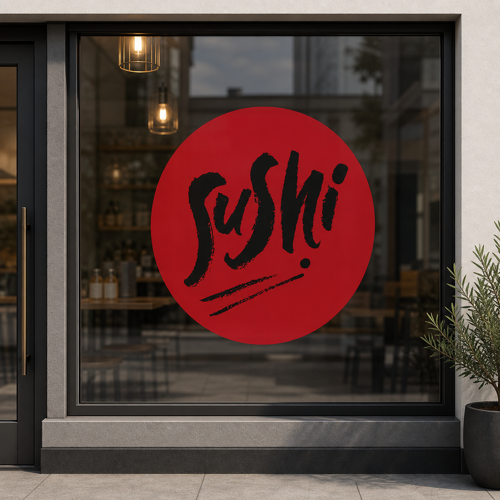 Vinile per vetrine e scritte