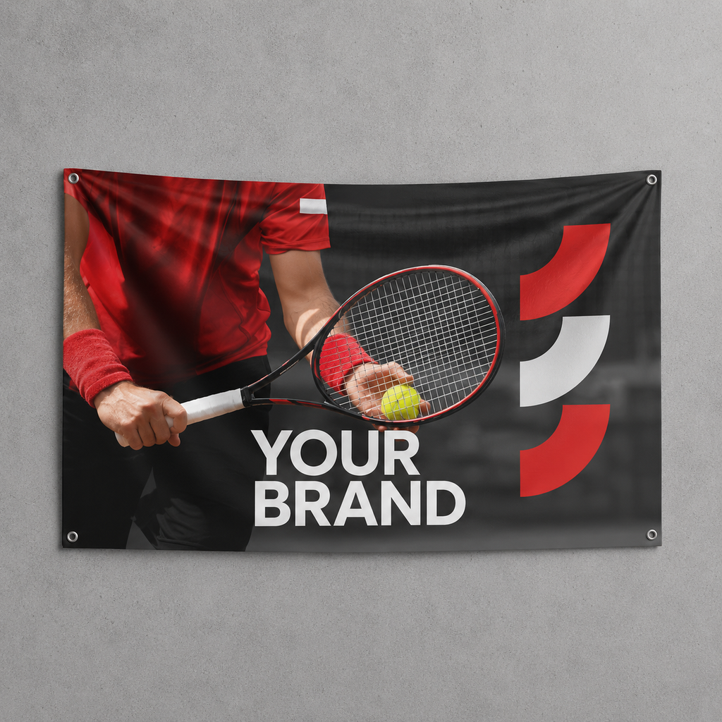 Banner, Fahnen und Werbedisplays