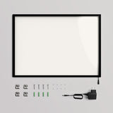 Caixa de Luz LED / Vidro + Alumínio / L (60×43 cm A2) / Preto