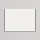 Lightbox LED Display / Vetro + Alluminio / L (60×43 cm A2) / Argento (Grafica Stampata Inclusa)