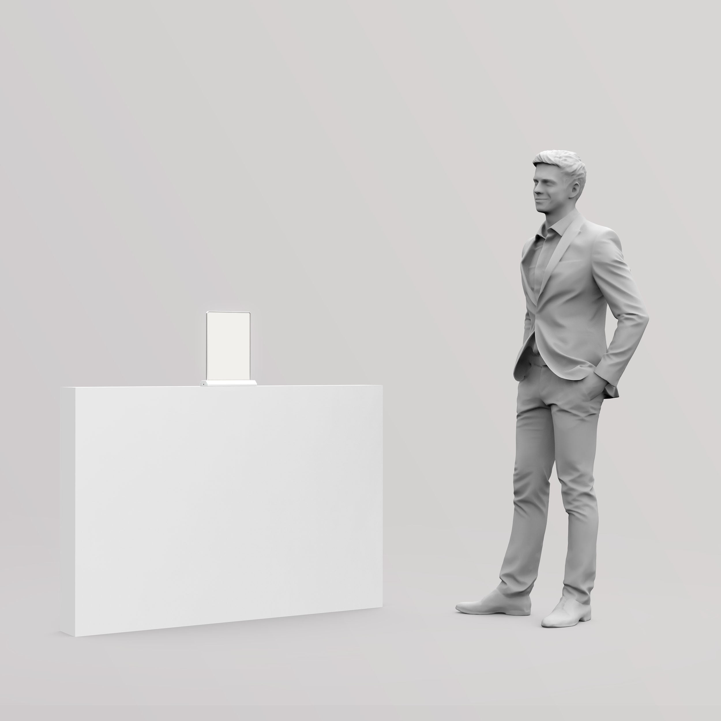 Counter Lightbox Display