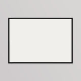 Caixa de Luz LED / Vidro + Alumínio / XL (85×60 cm A1) / Preto