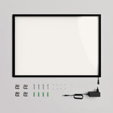 Caixa de Luz LED / Vidro + Alumínio / XL (85×60 cm A1) / Preto