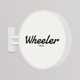 LED ronde lichtbak voor buiten / Acryl + aluminium / Ø100 cm / Wit / Inclusief print