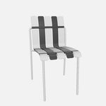 StackChair – Indoor/Outdoor Chair (Black & White) | B2B Pricing Chair - Wheeler Display