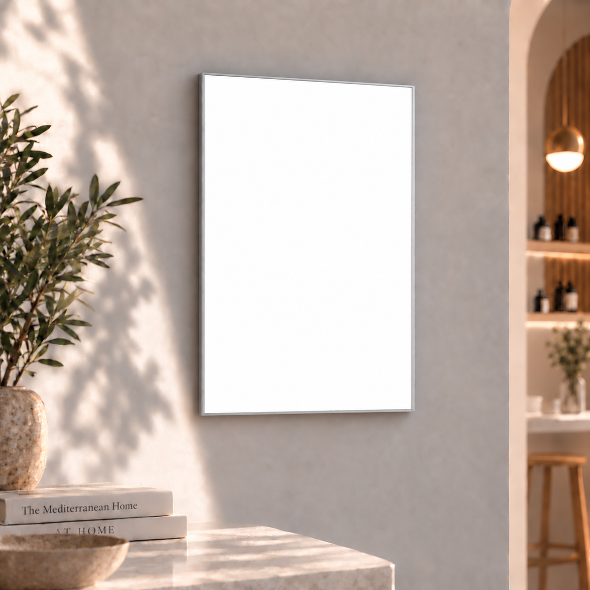 Professional LED lightbox without printing – Silver / A3 M (43 × 31 cm) – blank white display
